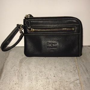 Dooney & Bourke Black Leather Wristlet